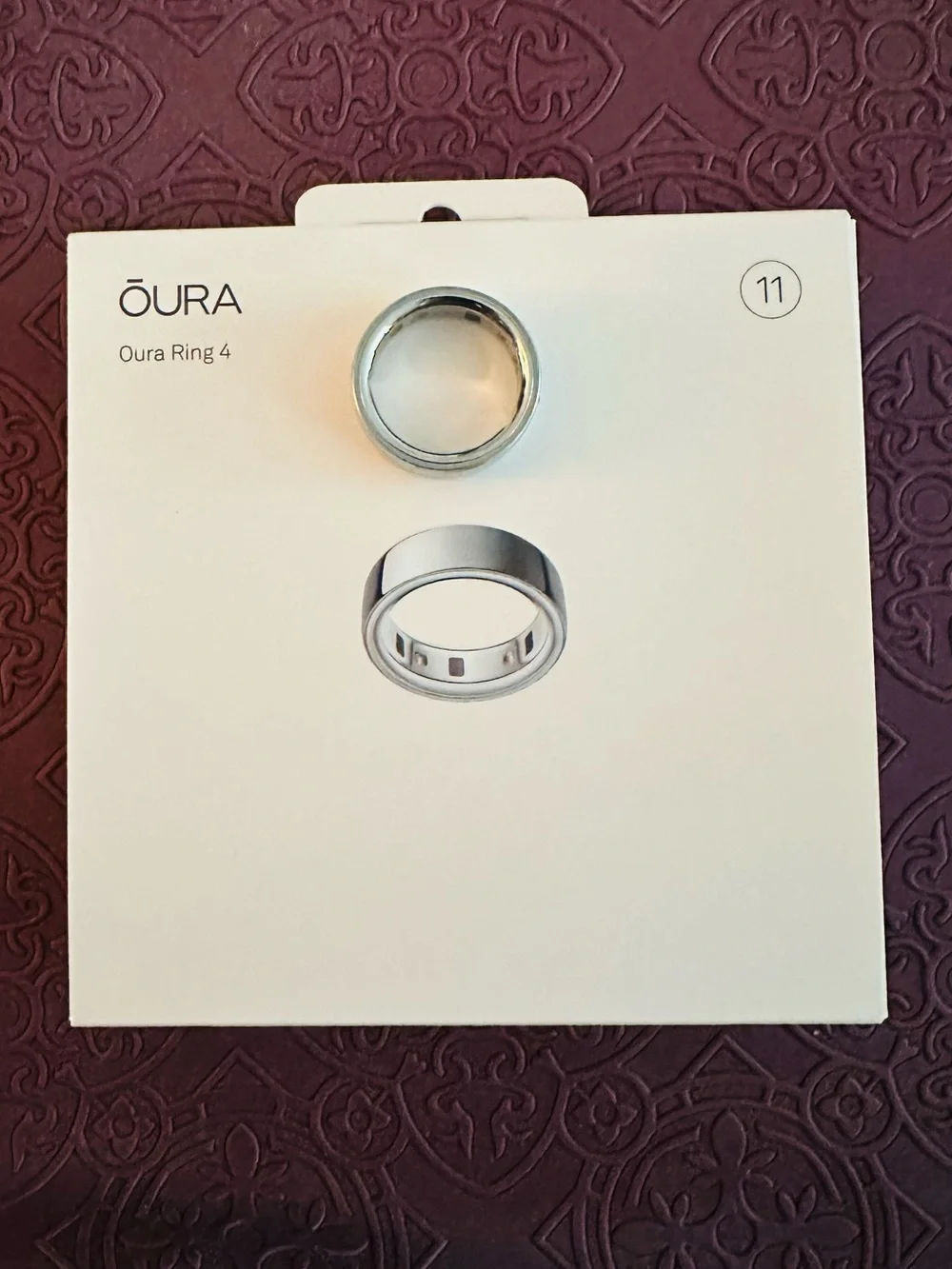 Oura Ring 4 Silver (Size 11)